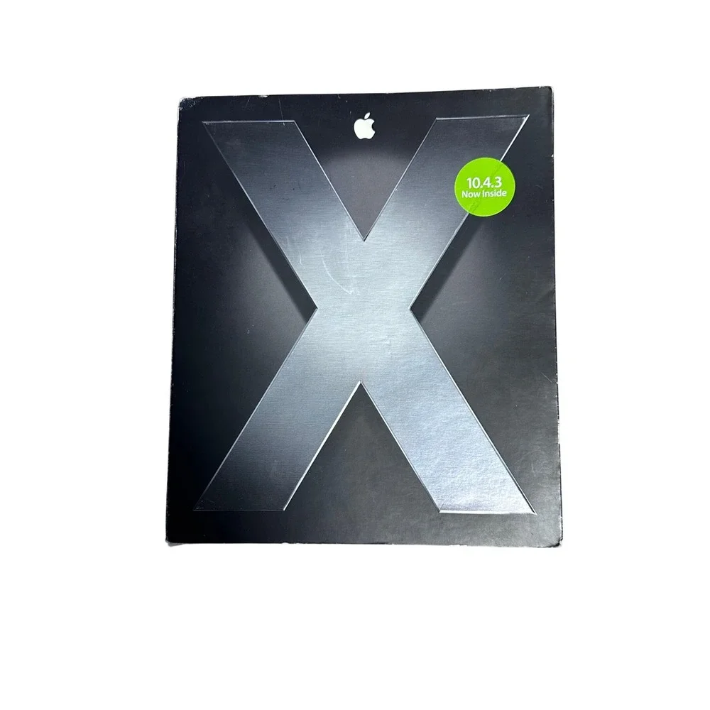 Apple Mac OS X Tiger v10.4.3 Retail Box Set MA190Z/A Install DVD iWork 2005